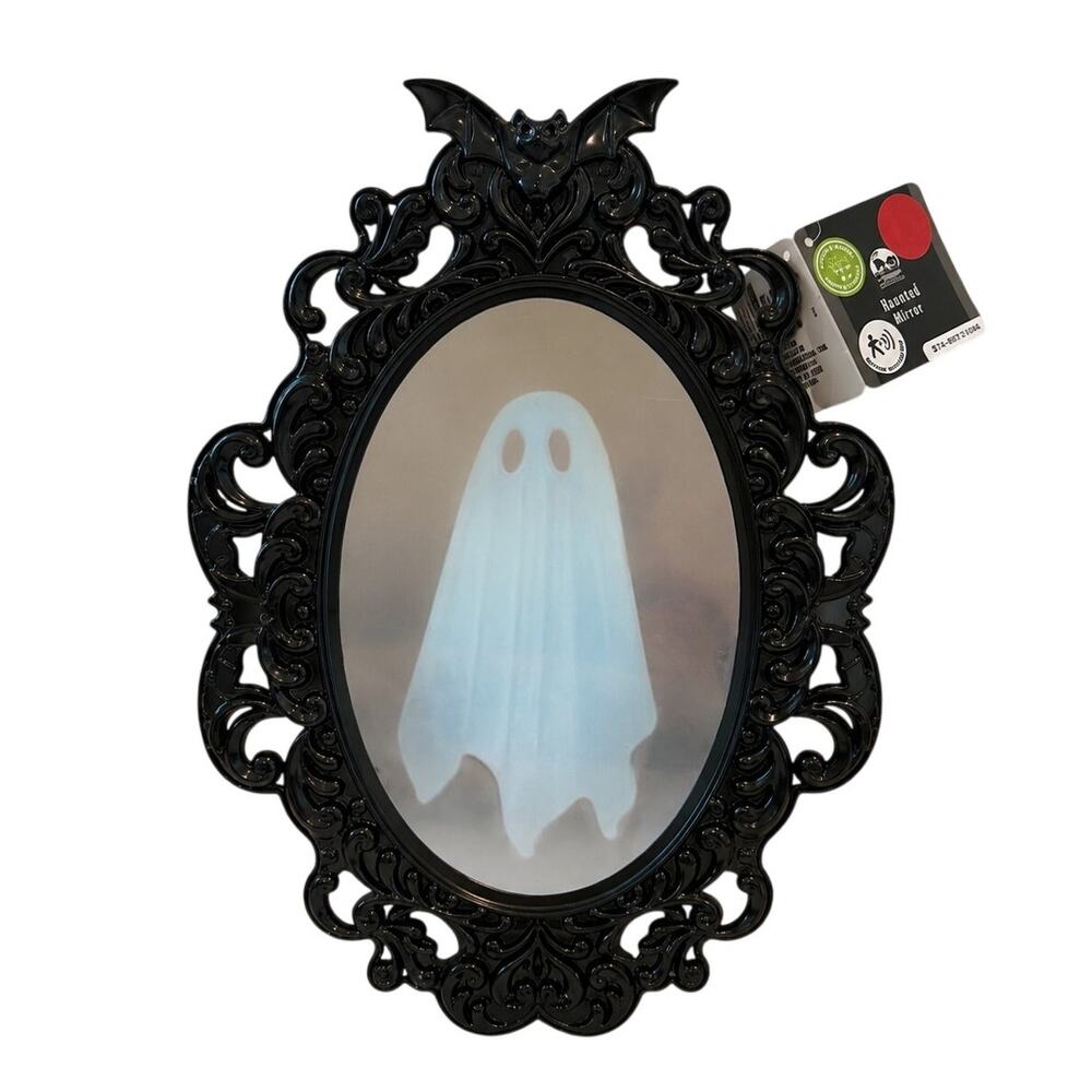 Dollar Tree Viral Ghost Mirror Light Up Sound Halloween